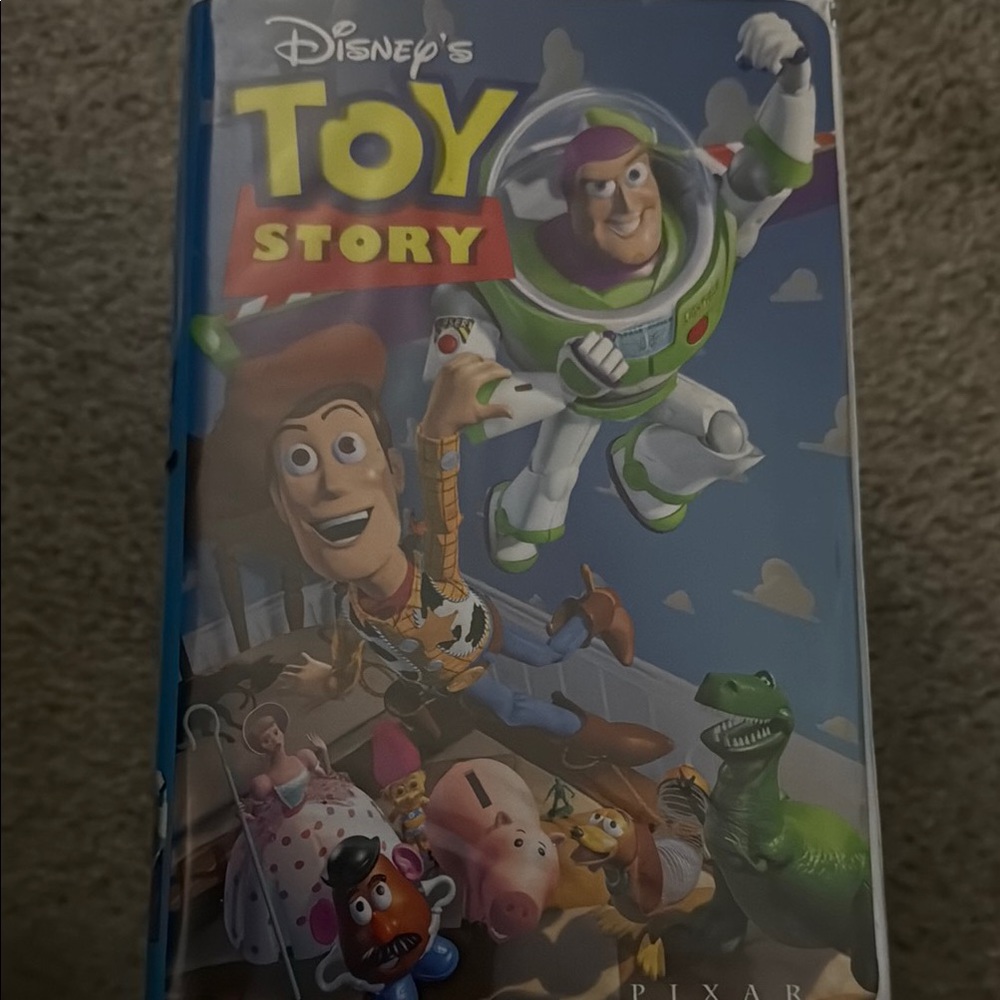 Disney Blue and Green Action Figures  VHS